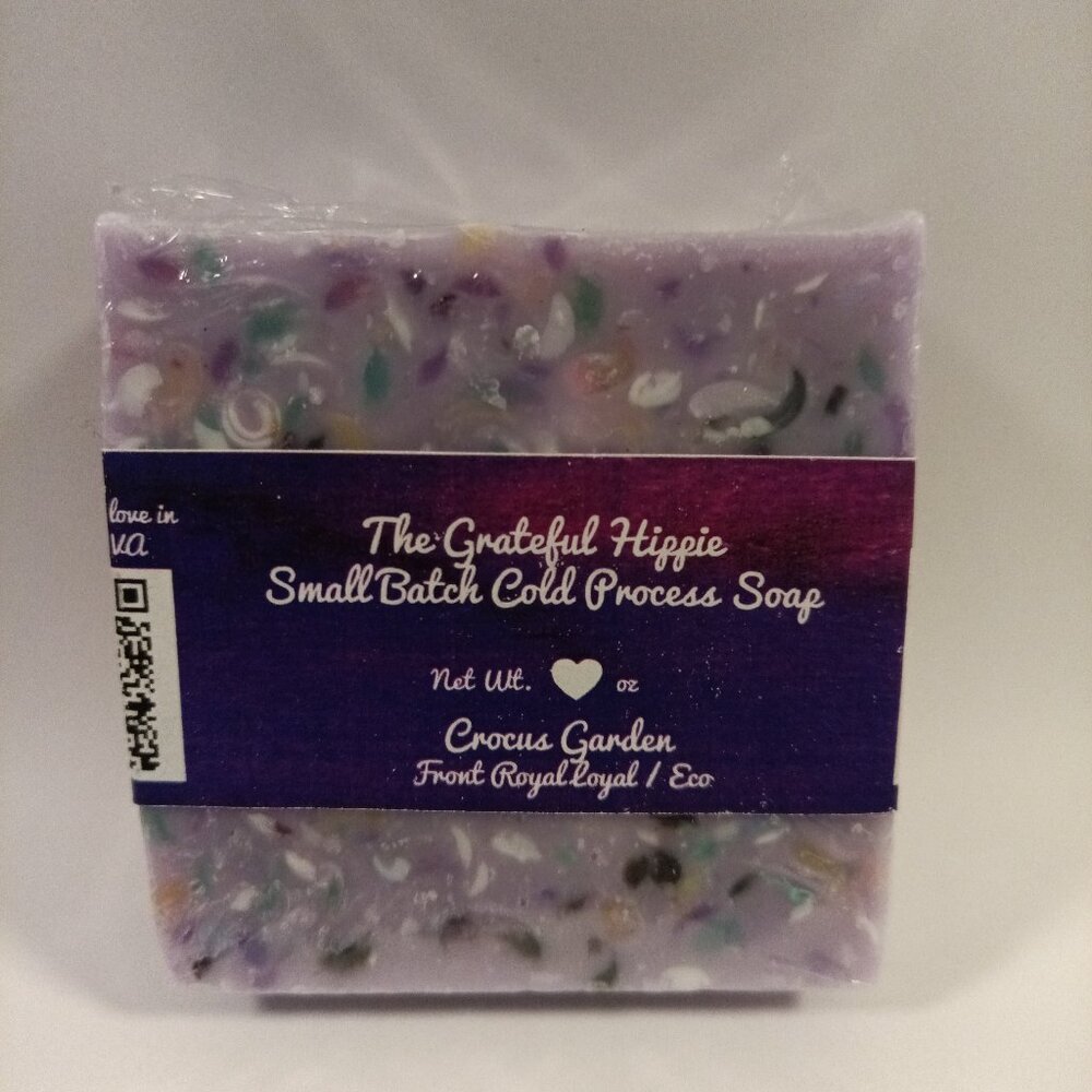 Crocus Garden - Tallow Confetti Soap - RSPO Palm and Almond Oil - Medium Floral